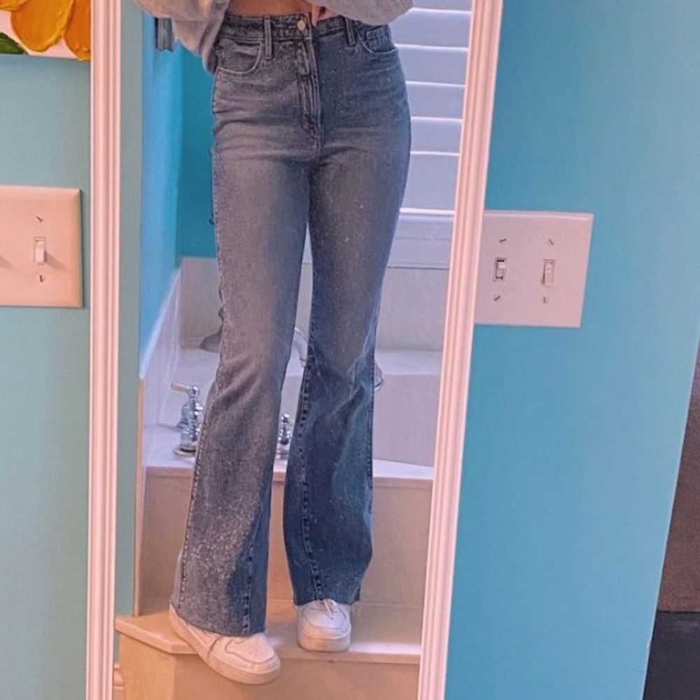 OLD NAVY acid wash flare jeans